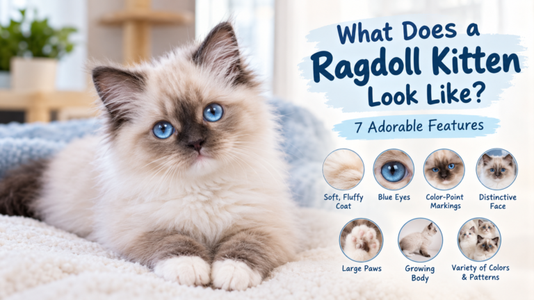 what does a ragdoll kitten look like