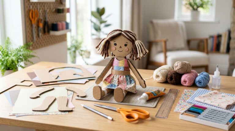 how to make a cardboard ragdoll